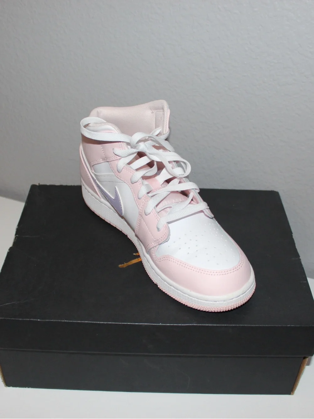 Nike Pink, White & Lavender High Top Sneaker
